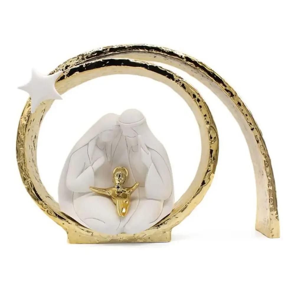 Bongelli Preziosi Nativity Three Figures In One-Piece Set Gold White NEW in Box - Picture 2 of 16